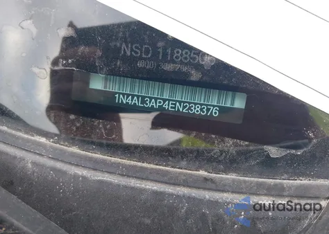 2014 Nissan Altima 2.5 S из США, поврежденный, VIN 1N4AL3AP4EN238376